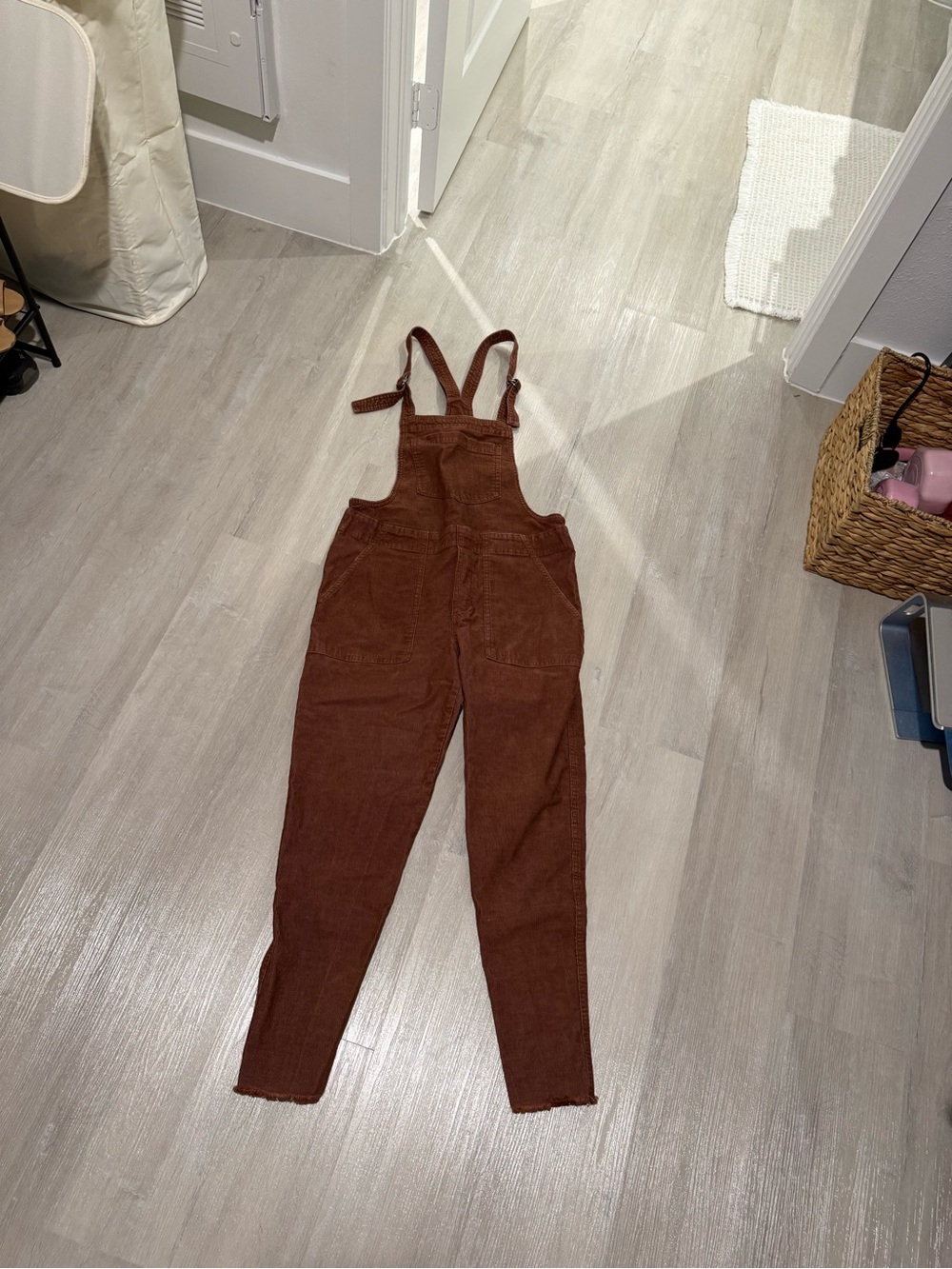 Women’s Brown Corduroy Overalls - Aerie
